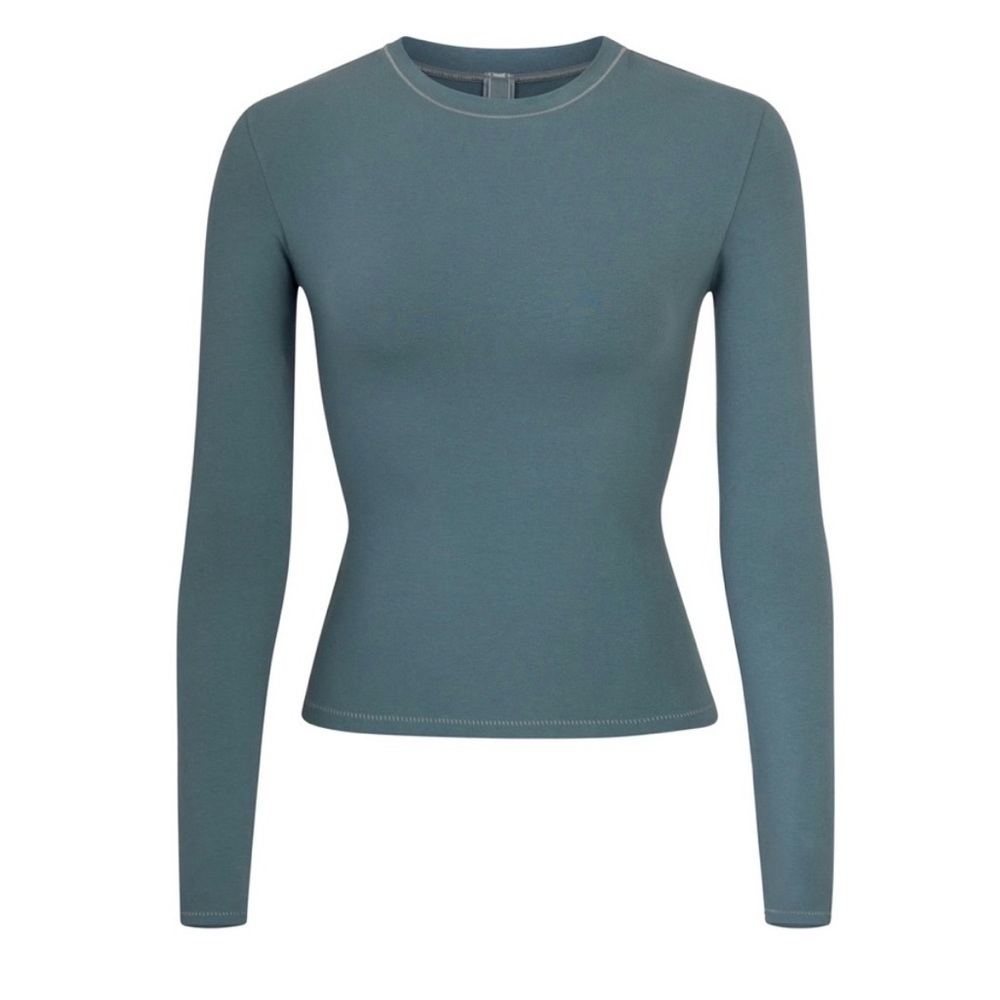 Skims, Cotton Jersey Long Sleeve, KYANITE